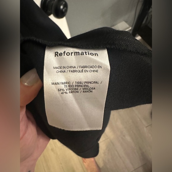 Reformation Ballari dress - size 4 - black - Picture 7 of 8